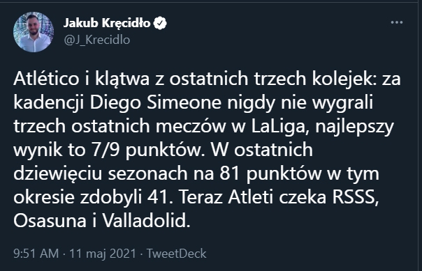 KLĄTWA Atletico Madryt w ostatnich 3 KOLEJKACH LaLiga! :D